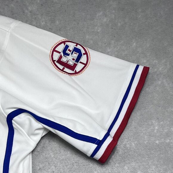 Vintage Buda Bean Sports Jersey Size Large White East Player 90's HIP HOP - Picture 6 of 13